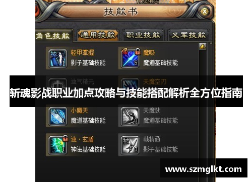 斩魂影战职业加点攻略与技能搭配解析全方位指南